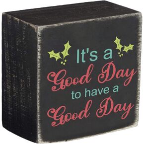 Wood Box Sign with Inspirational Sayings - Be Kind, Stay Humble, Never Stop - Classic Box Sign Modern Home Farmhouse Office Wall Hanging Art Desktop Box Sign 5x5 inch