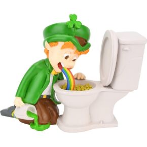 Tree Buddees Pot of Gold Funny St. Patrick's Day Leprechaun Decoration Figurine