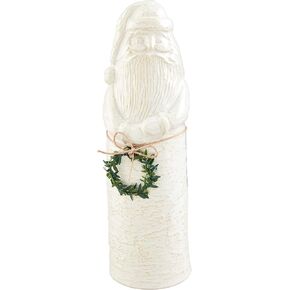 Mud Pie White Christmas Santa Sitter, 11" x 3 1/4", Large