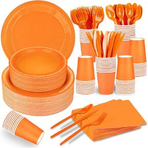 TWOWYHI 228PCS Pink Party Supplies Set Include Paper Plates Cups Pink Napkins Plastic Spoons Forks Knives for 30 Guests Disposable Party Dinnerware For Birthday Wedding Party Family Picnic