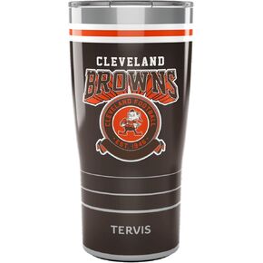 كوب Tervis NFL كليفلاند براونز المعزول، سعة 30 أونصة، من الفولاذ المقاوم للصدأ