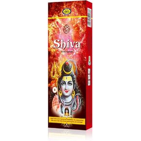 Shiva Dhoop Incense Sticks - 50 Sticks (40 Minutes Burning time) - Uplifting Woody, Floral Incense for Meditation, Relaxation, Festivals