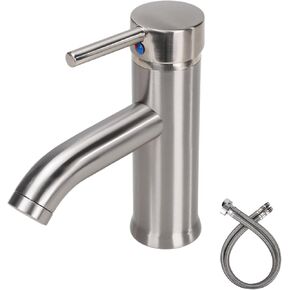 Etica Bathroom Sink Faucet Single Hole Single Handle Faucet Modern Single Hole Faucet Commercial Washbasin Faucet Countertop Installation