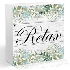 Inspirational Quotes Wood Block Sign, Plant Decor Wooden Block Sign, Therapy Office Home Bedroom Office Decor, Inspirational Gift for Coworker Friend, Growth Looks Different for Everyone