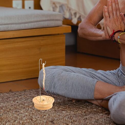 مجموعة Healifty 1 مجموعة رائحة البخور التقليدية، حبل البخور، حبل نيبال، البخور، عطر البخور، حبل البخور، حامل البخور، حامل البخور، حبال البخور مع حبل خشبي لليوجا in Saudi Arabia