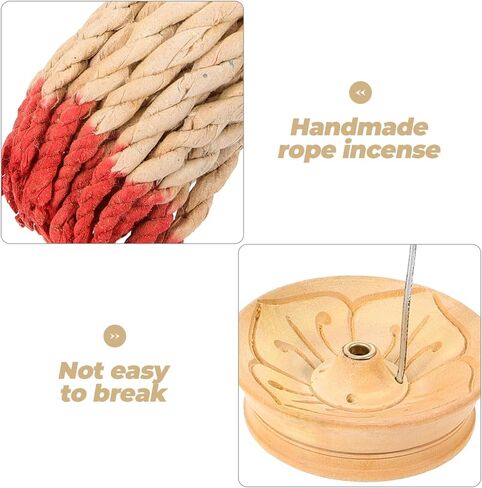مجموعة Healifty 1 مجموعة رائحة البخور التقليدية، حبل البخور، حبل نيبال، البخور، عطر البخور، حبل البخور، حامل البخور، حامل البخور، حبال البخور مع حبل خشبي لليوجا in Saudi Arabia
