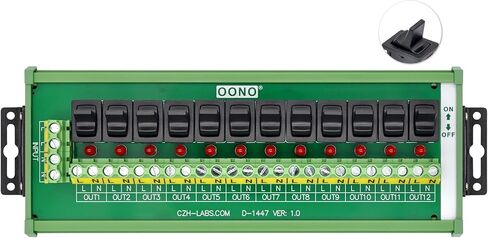 جدار جبل 12 قناة مجداف الروك التبديل التيار المتناوب 115 فولت 230 فولت وحدة توزيع الطاقة قطاع in Kuwait