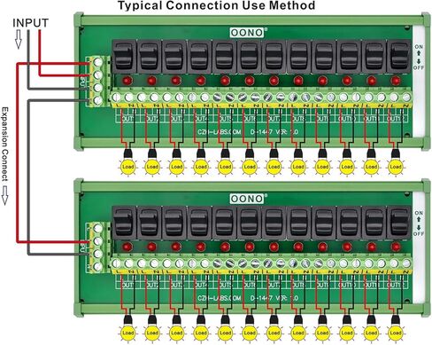 جدار جبل 12 قناة مجداف الروك التبديل التيار المتناوب 115 فولت 230 فولت وحدة توزيع الطاقة قطاع in Kuwait