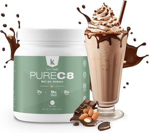 TeamKeto C8 MCT Oil powder – Unflavored Ketogenic MCT Coffee Creamer- Vegan-Friendly, Non-GMO, Gluten Free & Made in a GMP Compliant, FDA Registered Facility- Perfect in Coffee, Tea & Shakes 270g in Saudi Arabia