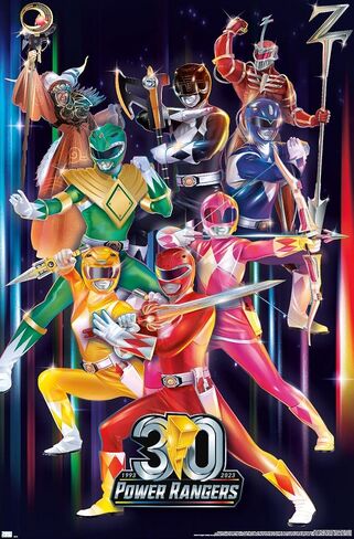 Trends International Power Rangers - ملصق حائط للمجموعة 30، 22.37 بوصة × 34.00 بوصة، نسخة غير مؤطرة in Saudi Arabia