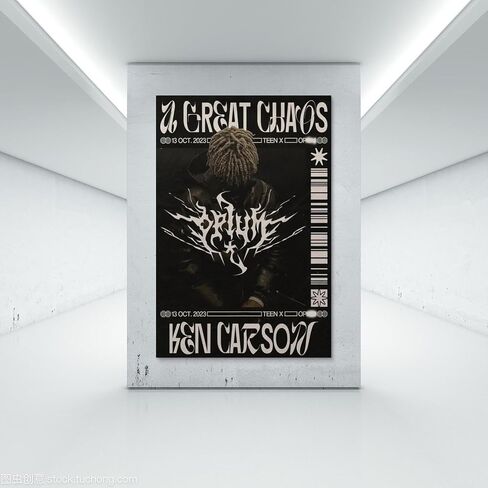 AEROSX Ken Poster Carson Music Rapper Vintage Cover Canvas Art Poster And Wall Art Hanging Decor for Modern Family Corridor Posters 12x18inch(30x45cm) in Saudi Arabia