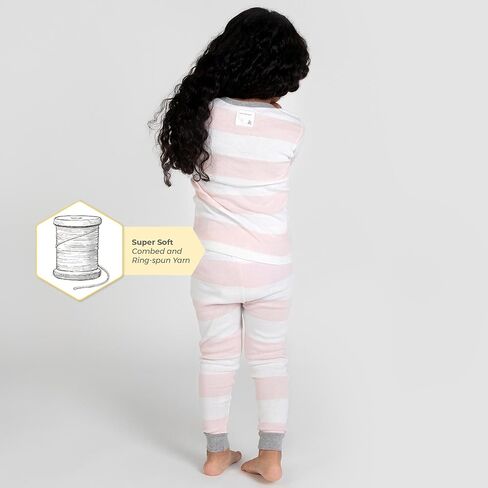 بيجامة بيرت بيز للفتيات الصغيرات، تيشيرت وبنطلون، طقم بيجامة مكون من قطعتين، Take Me to Paris 2-PK، 4T in Kuwait