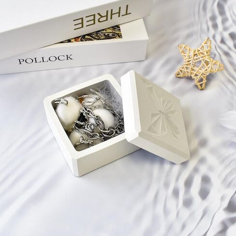 WRENYZK Resinous Keepsake Wood Box, Eternal Love Wooden Gift Box, Cute Decorative Boxes, Butterfly Storage Decorative Box With Lids Birthday Gifts for Women, Friends, Relative, 3.15 x 3.15 in (Blue) in Kuwait