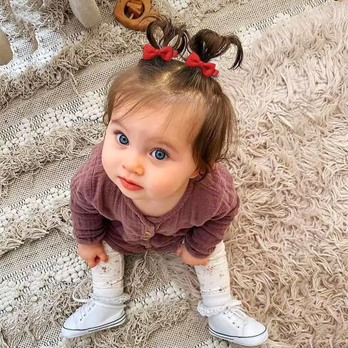 YHXX YLEN 40 PCS Baby Girls Bows Clips 2 Inch Baby Hair Clips Tiny Hair Bows with Alligator Clips for Infant Fine Hair Bows Accessories for Baby Girls Newborns Toddler (20 Colors in Pairs） in Kuwait