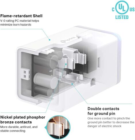 Kasa Smart Plug by TP-Link, Smart Home Wi-Fi Outlet Works with Alexa, Echo, Google Home & IFTTT, No Hub Required, Remote Control, 15 Amp, UL Certified, 1-Pack(HS103) , WHITE in Saudi Arabia