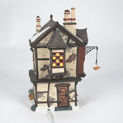 Department 56 Dickens' Village Ebenezer Scrooge's House Lit House, 8.25, Multicolor in Saudi Arabia