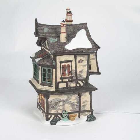 Department 56 Dickens' Village Ebenezer Scrooge's House Lit House, 8.25, Multicolor in Saudi Arabia