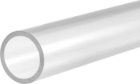 MECCANIXITY PVC Rigid Round Pipe 12mm ID 16mm OD 200mm Clear High Transparency for Water Pipe, Aquarium, Fish Tank in Saudi Arabia