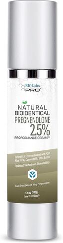 BIOLABS PRO Pregnenolone, All Natural Bioidentical Pregnenolone, 2.5% Maximum Strength, Three-Month Supply (Unscented - 3.6oz) in Kuwait