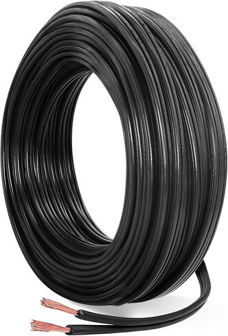 FIRMERST 18/2 Low Voltage Landscape Lighting Copper Wire 100 Feet SPT-2W in Kuwait