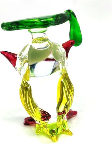 تماثيل البومة الزجاجية المقتنيات الفنية المنفوخة يدويًا على شكل حيوانات ديكور طاولة مكتب النحت (رقم 14) in Saudi Arabia