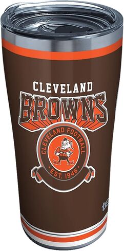كوب Tervis NFL كليفلاند براونز المعزول، سعة 30 أونصة، من الفولاذ المقاوم للصدأ in Kuwait