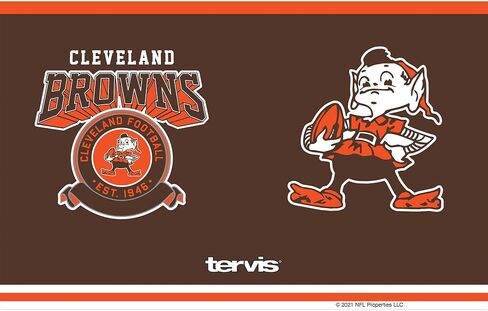 كوب Tervis NFL كليفلاند براونز المعزول، سعة 30 أونصة، من الفولاذ المقاوم للصدأ in Kuwait