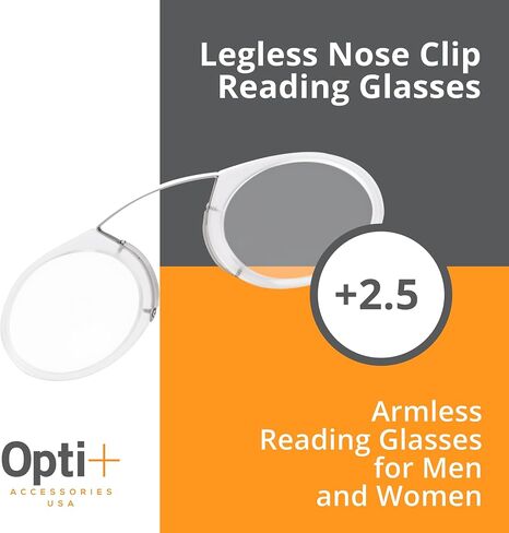 | Legless Nose Clip Reading Glasses | with Eyeglass Case | Reading Glasses for Women | Reading Glasses | Men Ar Glasses in Saudi Arabia