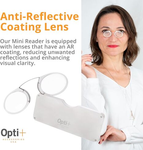 | Legless Nose Clip Reading Glasses | with Eyeglass Case | Reading Glasses for Women | Reading Glasses | Men Ar Glasses in Saudi Arabia