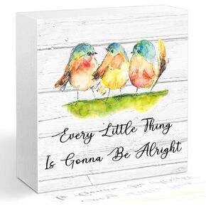 Inspirational Quotes Wood Block Sign, Plant Decor Wooden Block Sign, Therapy Office Home Bedroom Office Decor, Inspirational Gift for Coworker Friend, Growth Looks Different for Everyone