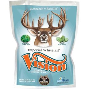 Whitetail Institute Vision Deer Food Plot Seed for Fall Planting - Perennial Blend of Clover, Chicory and Kale to Attract and Hold Deer - Heat, Cold, Drought and Disease Tolerant
