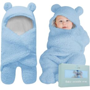 BlueMello Baby Swaddle Blanket | Ultra-Soft Plush Essential for Infants 0-6 Months | Receiving Swaddling Wrap Pink | Ideal Newborn Registry and Toddler Boy Accessories | Perfect Baby Girl Shower Gift in Kuwait