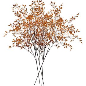 ACJRYO 3PCS 43.3 Inch Tall Artificial Nandina Branches for Vases, Greenery Decor Stems for Tables, Shops, Gardens, Offices and Homes
