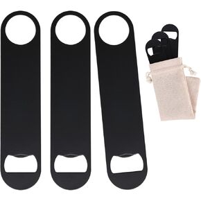 WEGAZ-5 Pack 7 Inches Large Colorful Beer Bottle Openers，Stainless Steel Flat Bottle Opener，Bar Bottle Opener, Bottle Opener Bartender