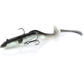 Savage Gear Real EEL Pre-Rigged Fishing Bait, 1 1/3 oz, Golden Ambulance, Realistic Contours & Movement, Durable Construction, Dual Hook Configuration, Available in 3 Sizes (8"-16")