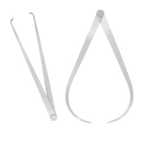 12 Inch Inside Outside Caliper, Stainless Steel Caliper Clay Bent Leg and Straight Leg Measuring Tools for Clay Creating and Ceramic Sculpure (300mm)