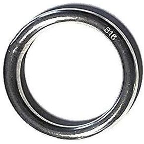 US Stainless Stainless Steel 316 Round Ring Welded 9mm x 50mm ID (3/8" x 2") Marine Grade