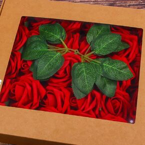 DERAYEE زهور الورود الاصطناعية، 30 قطعة زهور وهمية حمراء داكنة زهور صناعية DIY باقات وصيفات العروس الزفاف المركزية كعكة عيد الميلاد ديكورات المنزل in Kuwait