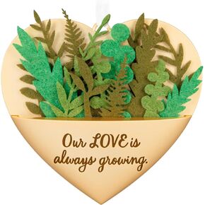 Hallmark Keepsake Christmas Ornament 2024, Growing In Love, Metal & Fabric, Gift for Couple