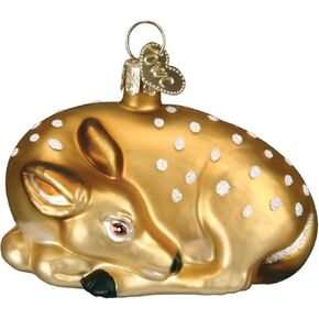 Old World Christmas Ornaments: Animal Collection Glass Blown Ornaments for Christmas Tree, Fawn