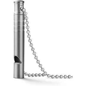 Titanium Emergency Whistle,Survival Safety Whistles EDC Loud Whistles Necklace for Hiking Outdoor Sports