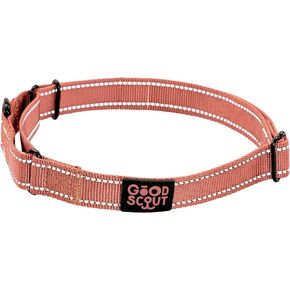 طوق جيد التحمل للكلاب من Good Scout Martingale، طوق متين سهل الارتداء للجراء والكلاب البالغة، من الطوب، مقاس متوسط