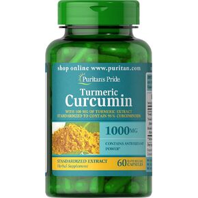 Puritan's Pride Turmeric Curcumin, 1000mg, 120 Rapid Release Capsules