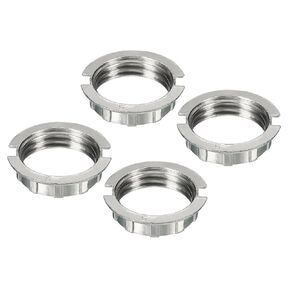 MECCANIXITY G9 Light Socket Rings Lamp M20 Shade Holder Adapter Ring Zinc Alloy for Light Fixtures, White, Pack of 4