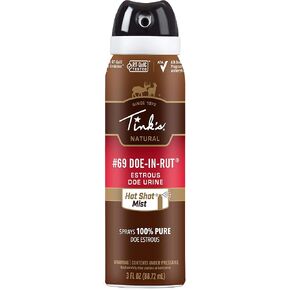 TINK'S #1 Doe-P Hot Shot Doe Mist | 3 Oz Spray Bottle | 100% Pure Non-Estrous Doe Urine, All Season Buck and Doe Attractant | Hunting Accessories | Easy Application, All Angle Spray