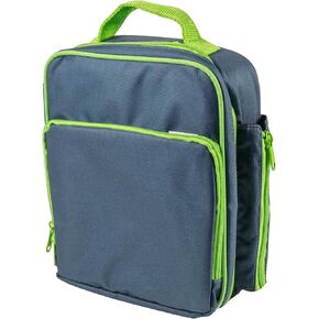 Bentology Insulated Lunch Box w Snack Pocket and Water Bottle Holder - Boys Girls and Kid's Lunchbox Tote Keeps Food Hotter or Colder Longer - Bag Fits Most Bento Boxes and Containers