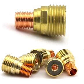 WeldingCity 5-pk Gas Lens Collet Body 45V44 (3/32") for TIG Welding Torch 9, 20 and 25 Series in Weldcraft Lincoln Miller ESAB Weldcraft CK (5 Each/Pack)