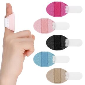 Giantree 5pcs Finger Splint, Single Straps Finger Splint Support Brace Kit Finger Straightener Finger Stabilizer Brace for Broken Strained Sprained Swollen Fingers
