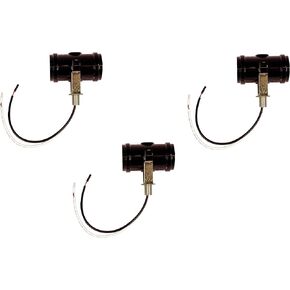 Creative Hobbies 3 Pack - Double Bulb Socket, 2-Light Twin Cluster Socket, Incandescent Lampholder, Medium Base E26 Phenolic Double Light Socket, with 1/8 IP Bracket, Wire Leads