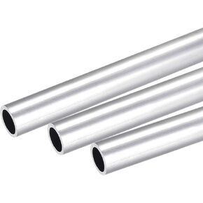 uxcell 6061 Aluminum Round Tube 12mm OD 8mm Inner Dia 250mm Length Pipe Tubing 3 Pcs